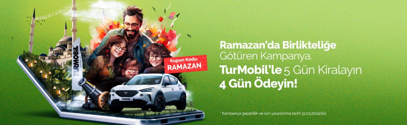 Special for Ramadan, Rent 5 Days, Pay for 4 Days